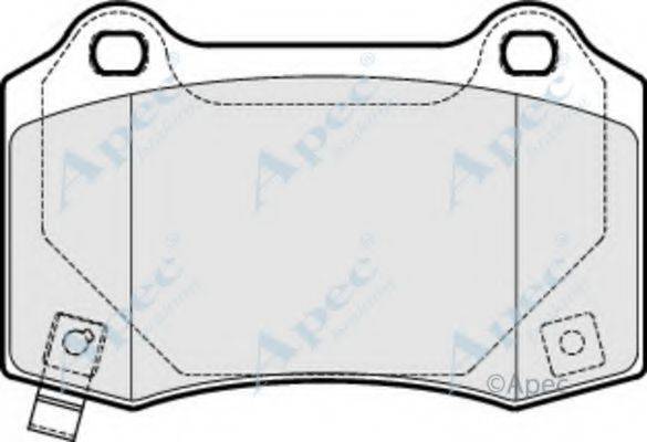 APEC BRAKING PAD1688 Комплект гальмівних колодок, дискове гальмо