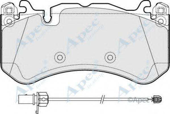 APEC BRAKING PAD1926 Комплект гальмівних колодок, дискове гальмо