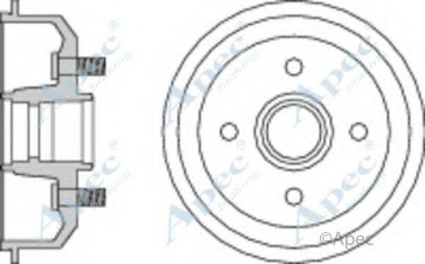 APEC BRAKING DRM9123 Гальмівний барабан