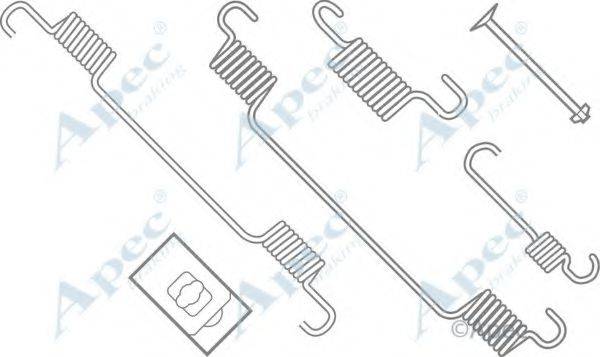 APEC BRAKING KIT634 Комплектуючі, гальмівна колодка