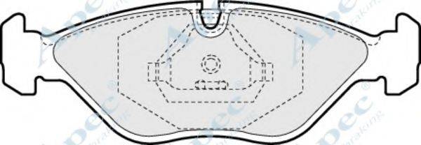 APEC BRAKING PAD651 Комплект гальмівних колодок, дискове гальмо