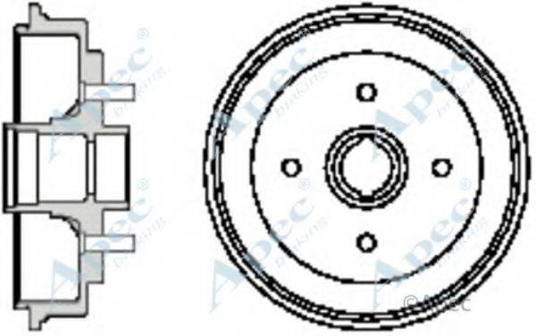 APEC BRAKING DRM9125 Гальмівний барабан