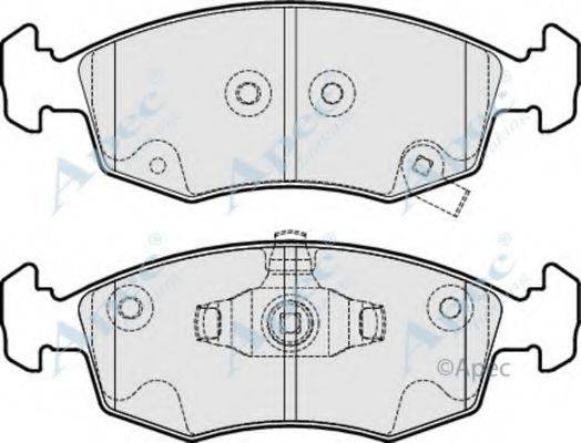 APEC BRAKING PAD1871 Комплект гальмівних колодок, дискове гальмо