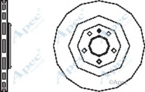 APEC BRAKING DSK2542 гальмівний диск