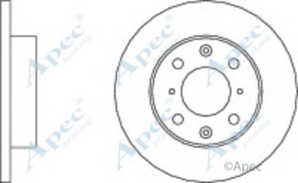 APEC BRAKING DSK200 гальмівний диск