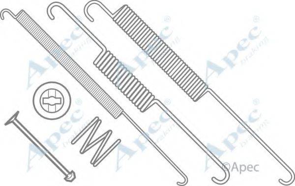 APEC BRAKING KIT879 Комплектуючі, гальмівна колодка