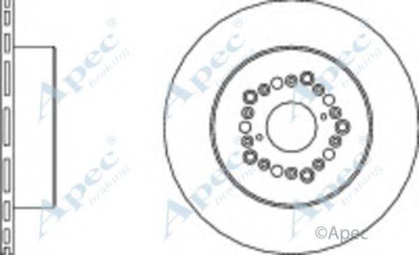 APEC BRAKING DSK362 гальмівний диск