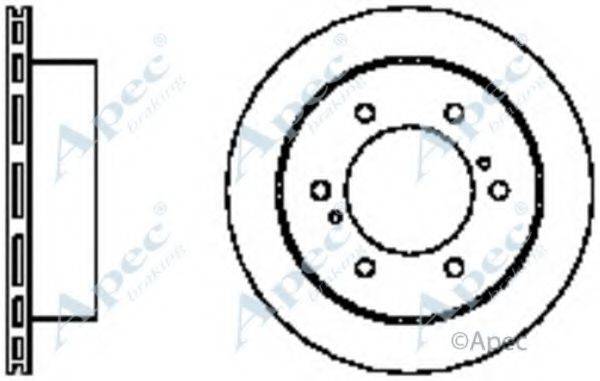 APEC BRAKING DSK2331 гальмівний диск