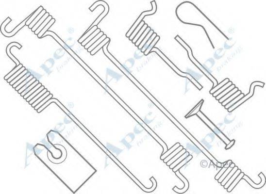 APEC BRAKING KIT807 Комплектуючі, гальмівна колодка