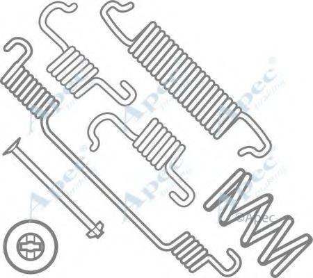 APEC BRAKING KIT956 Комплектуючі, гальмівна колодка