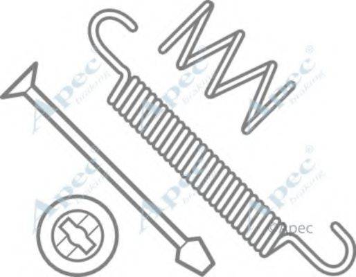 APEC BRAKING KIT969 Комплектуючі, гальмівна колодка