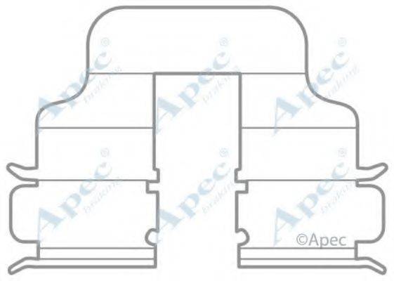 APEC BRAKING KIT1024 Комплектуючі, гальмівні колодки