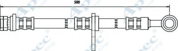 APEC BRAKING HOS3074 Гальмівний шланг