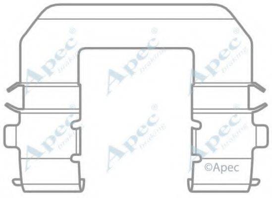 APEC BRAKING KIT1038 Комплектуючі, гальмівні колодки