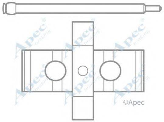 APEC BRAKING KIT1043 Комплектуючі, гальмівні колодки