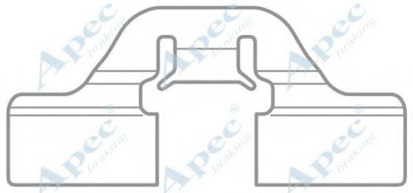 APEC BRAKING KIT1044 Комплектуючі, гальмівні колодки