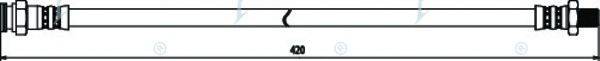 APEC BRAKING HOS3220 Гальмівний шланг