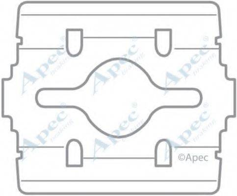 APEC BRAKING KIT1053 Комплектуючі, гальмівні колодки