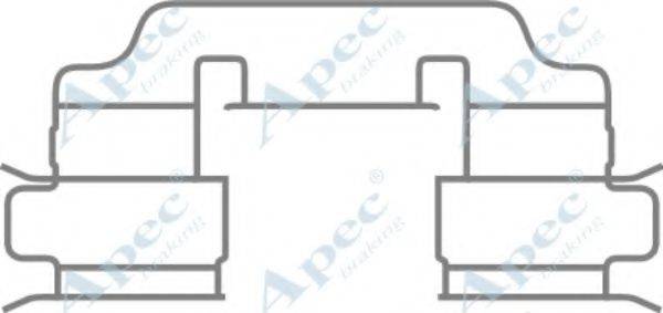 APEC BRAKING KIT1055 Комплектуючі, гальмівні колодки