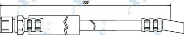 APEC BRAKING HOS3356 Гальмівний шланг