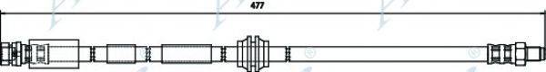 APEC BRAKING HOS3392 Гальмівний шланг