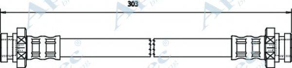 APEC BRAKING HOS3474 Гальмівний шланг