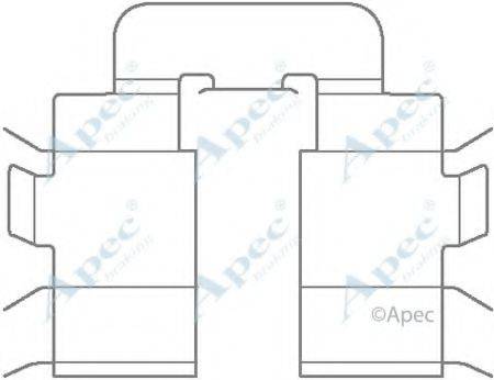 APEC BRAKING KIT1147 Комплектуючі, гальмівні колодки