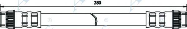 APEC BRAKING HOS3102 Гальмівний шланг