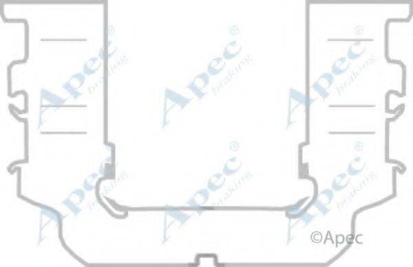 APEC BRAKING KIT1180 Комплектуючі, гальмівні колодки