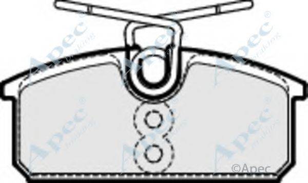 APEC BRAKING PAD1911 Комплект гальмівних колодок, дискове гальмо