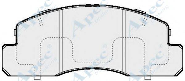 APEC BRAKING PAD870 Комплект гальмівних колодок, дискове гальмо