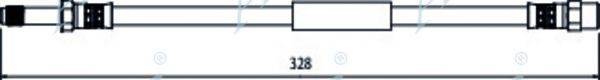 APEC BRAKING HOS3952 Гальмівний шланг