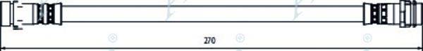 APEC BRAKING HOS3962 Гальмівний шланг
