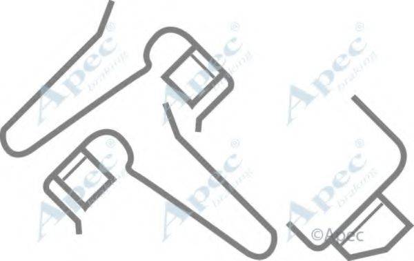 APEC BRAKING KIT260 Комплектуючі, гальмівні колодки