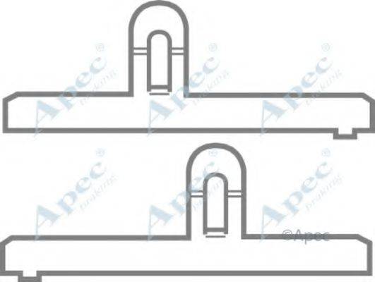 APEC BRAKING KIT265 Комплектуючі, гальмівні колодки