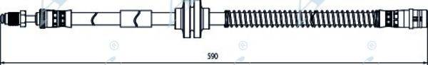 APEC BRAKING HOS4096 Гальмівний шланг