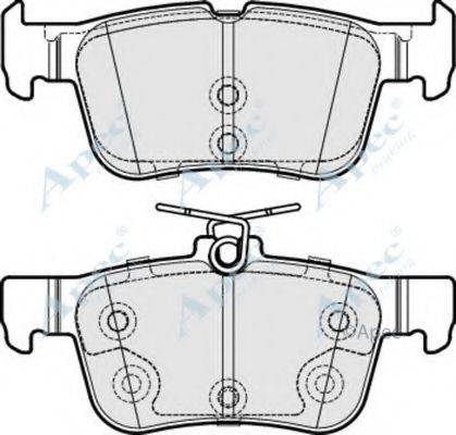 APEC BRAKING PAD1960 Комплект гальмівних колодок, дискове гальмо