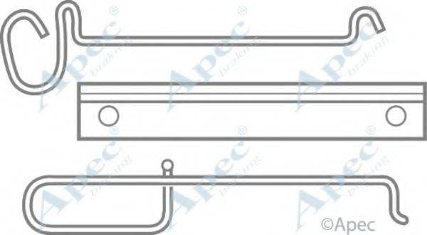 APEC BRAKING KIT311 Комплектуючі, гальмівні колодки