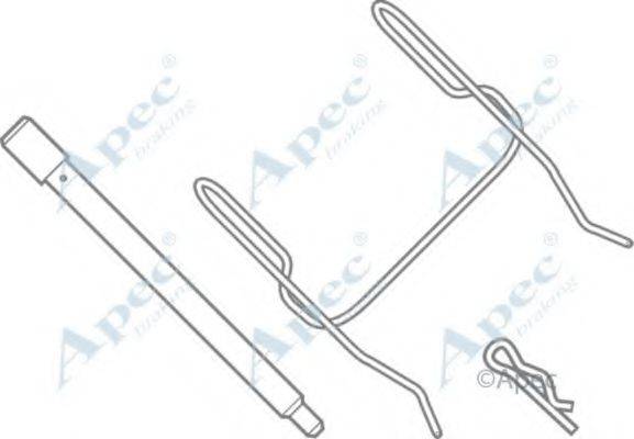 APEC BRAKING KIT312 Комплектуючі, гальмівні колодки