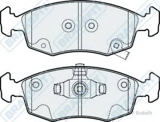 APEC BRAKING PD3288 Комплект гальмівних колодок, дискове гальмо