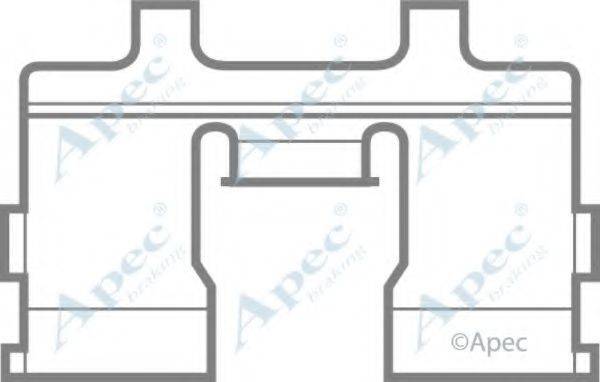 APEC BRAKING KIT404 Комплектуючі, гальмівні колодки