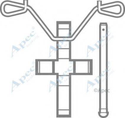 APEC BRAKING KIT412 Комплектуючі, гальмівні колодки