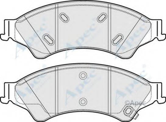 APEC BRAKING PAD2038 Комплект гальмівних колодок, дискове гальмо