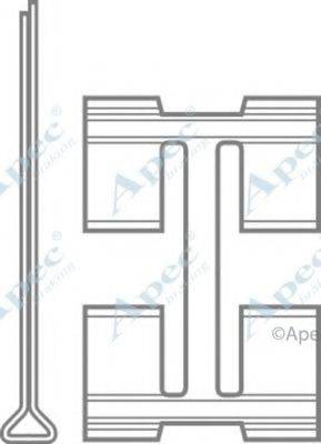 APEC BRAKING KIT442 Комплектуючі, гальмівні колодки