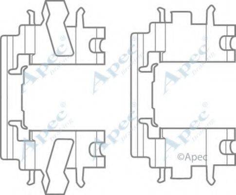 APEC BRAKING KIT451 Комплектуючі, гальмівні колодки