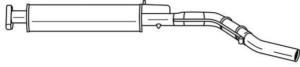 SIGAM 12476 Середній глушник вихлопних газів