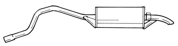 SIGAM 18605 Глушник вихлопних газів кінцевий