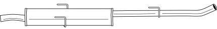 SIGAM 20466 Середній глушник вихлопних газів