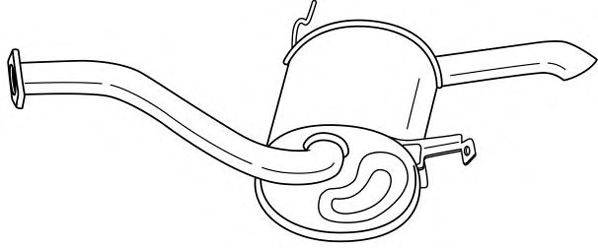 SIGAM 37622 Глушник вихлопних газів кінцевий