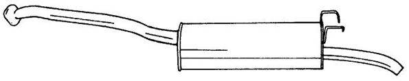SIGAM 50654 Глушник вихлопних газів кінцевий